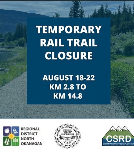 FIVE-DAY CLOSURE FOR RAIL TRAIL SECTION ALONG MARA LAKE